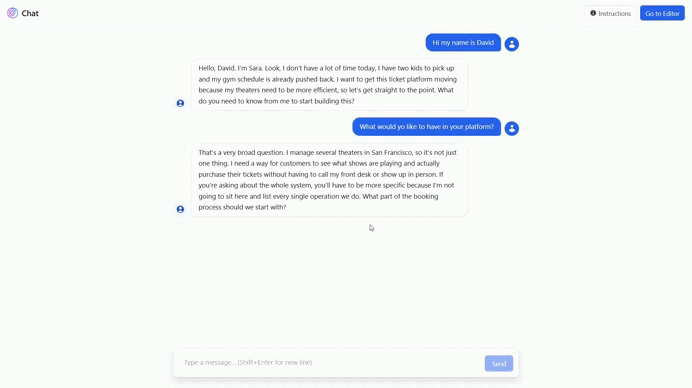 Interaction with the LEIA preview